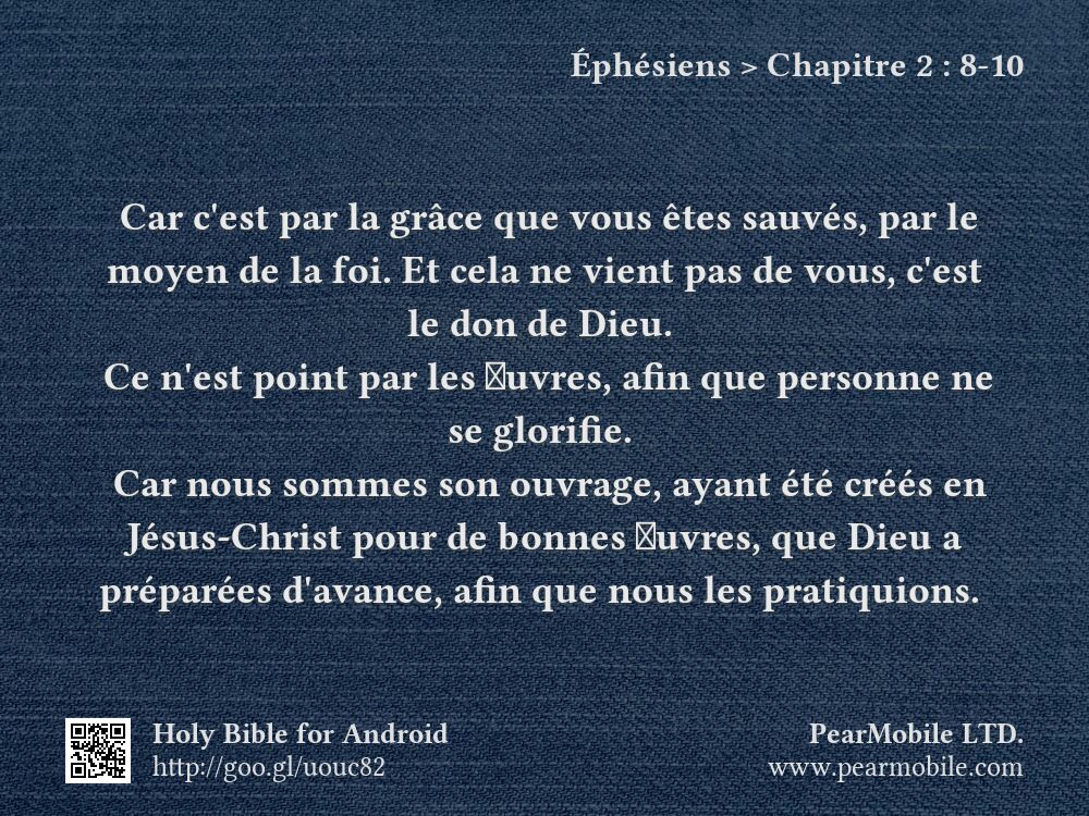 Éphésiens, Chapitre 2:8-10